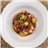 Asadillo de pimientos asados con bacalao y mango
