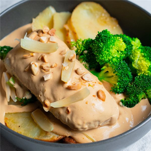 Bacalao en salsa al suquet-detalle