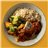 Bacalao en salsa Vizcaína con arroz integral y verduras asadas