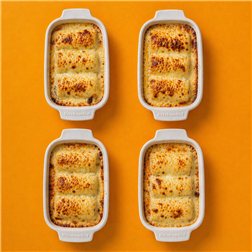 Canelones de pescado y marisco (para 4 personas)