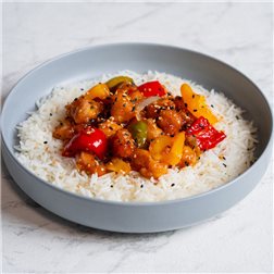 Cerdo en salsa agridulce