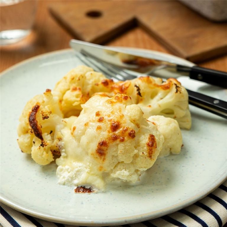 Coliflor gratinada con bechamel