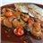 Corvina asada con ratatouille a la mediterránea y cuscús-detalle