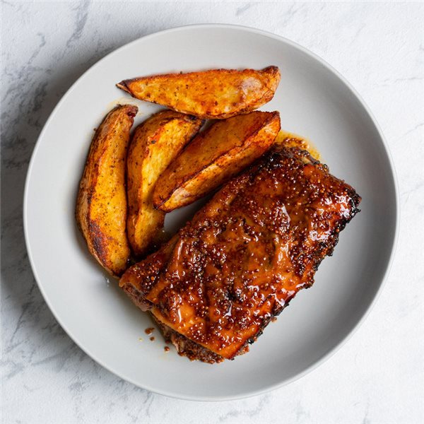 Costilla a la miel y mostaza-lateral