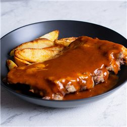 Costilla en salsa cajún