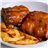 Costilla en salsa de mango con patatas-detalle