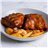Costilla en salsa de mango con patatas