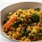 Cous cous con verduras de temporada salteadas-detalle