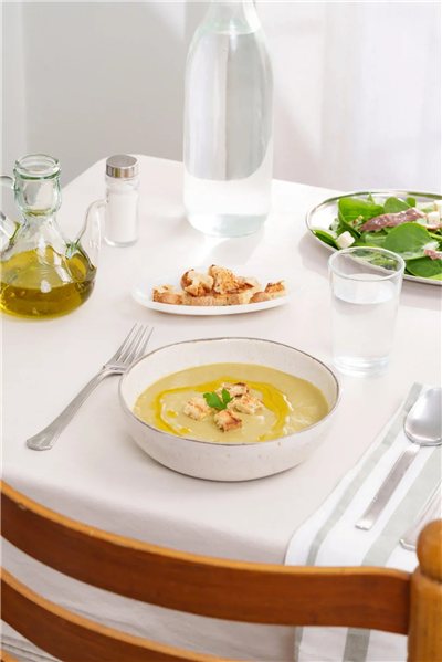 Crema de calabacín-lateral
