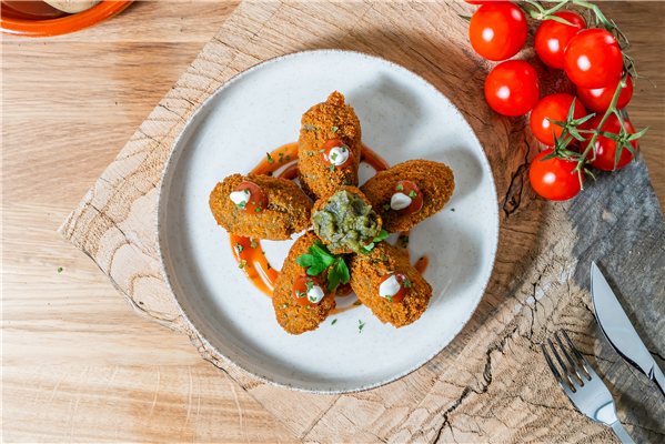 Croquetas de espinacas-detalle