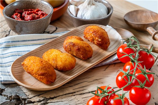 Croquetas de pollo y jamón-lateral