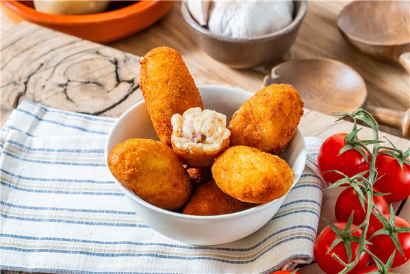 Croquetas gourmet cremosas de jamón ibérico-trasera