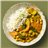 Curry de garbanzos y verduras estilo Indio con arroz basmati
