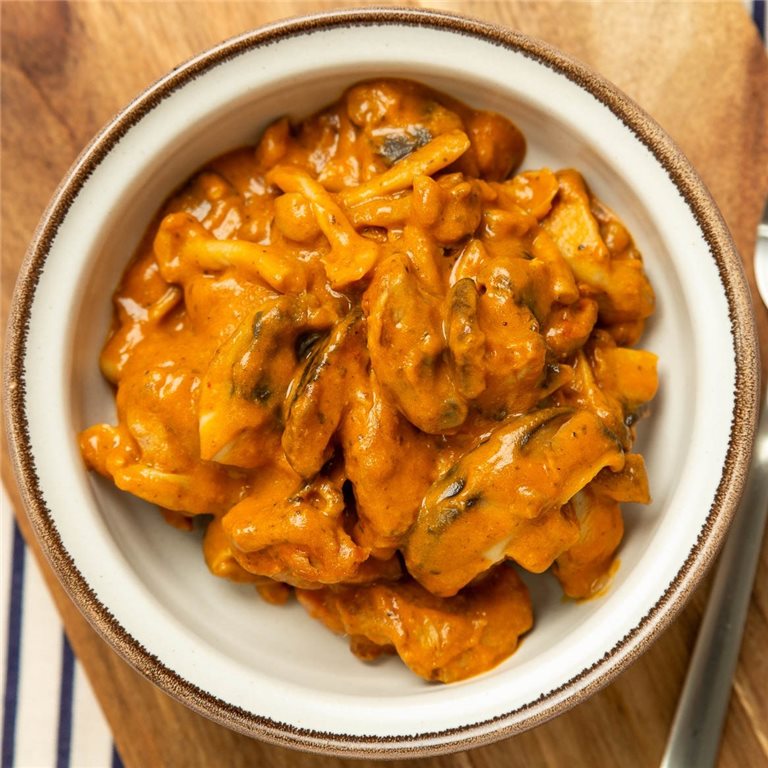 Curry rojo de pavo y setas