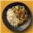 Estofado de cerdo con setas, verduras ecológicas y arroz integral