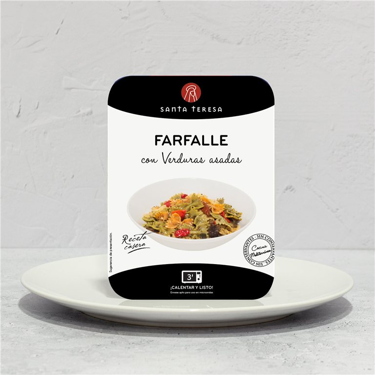 Farfalle con verduras asadas 300 g