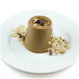 Flan de café sin azúcar añadido con edulcorantes