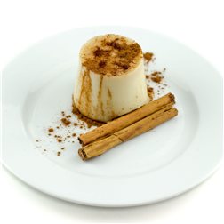 Flan de polea sin azúcar añadido con edulcorantes
