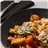 Fusilli toscana con tomate, bechamel ligera, espinacas y cherry-detalle