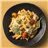 Fusilli toscana con tomate, bechamel ligera, espinacas y cherry