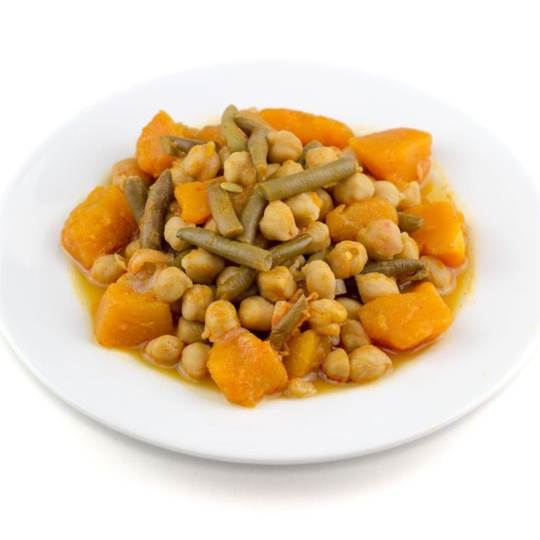 Garbanzos con calabaza