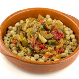 Garbanzos con verduras