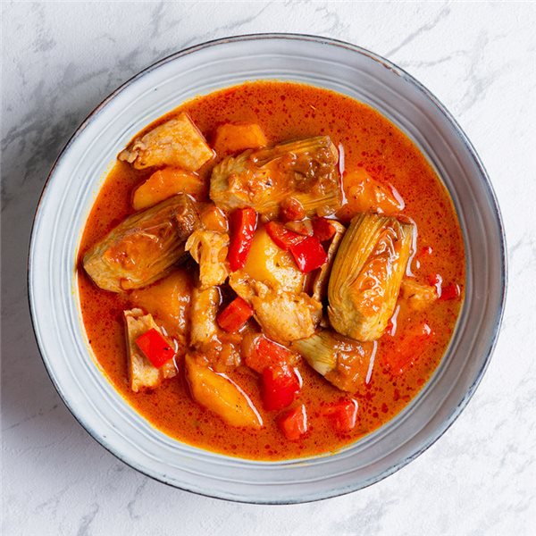 Guiso de patata y alcachofa-lateral