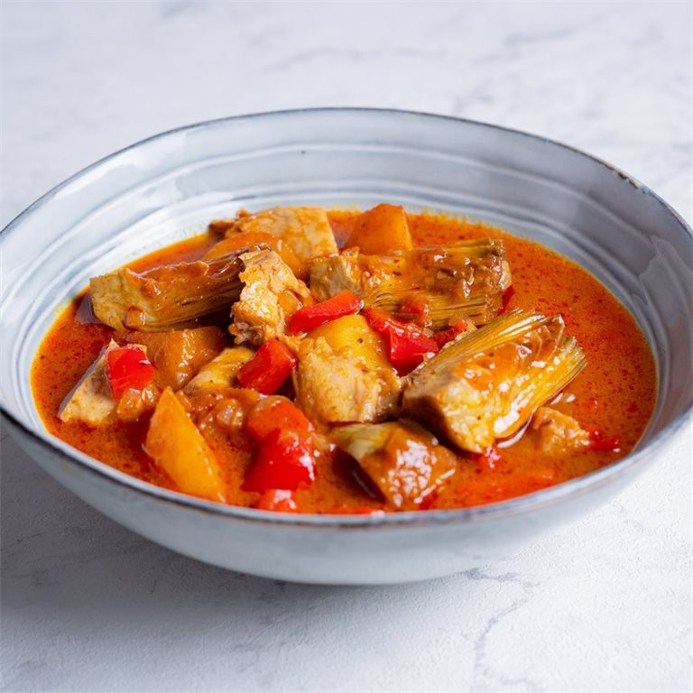 Guiso de patata y alcachofa