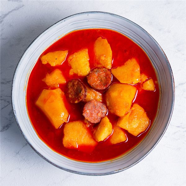 Guiso de patatas a la riojana-lateral