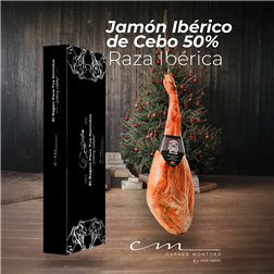 Jamón Ibérico de cebo 50% Raza ibérica - Cortado y Envasado