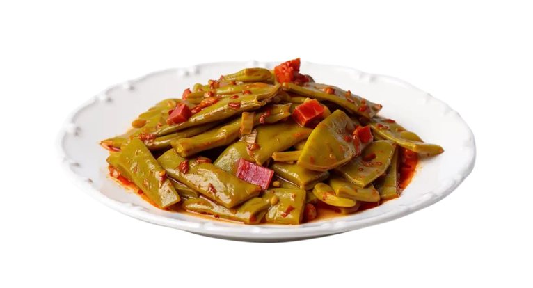 JUDÍAS VERDES CON AJO Y JAMÓN 250g