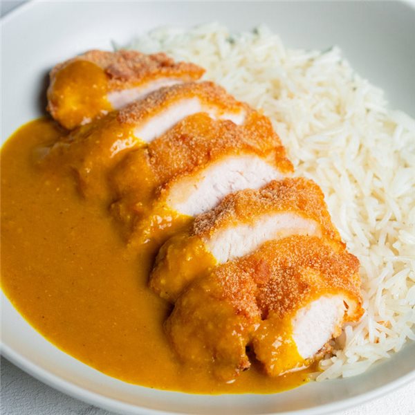 Katsu curry japonés de pollo-detalle