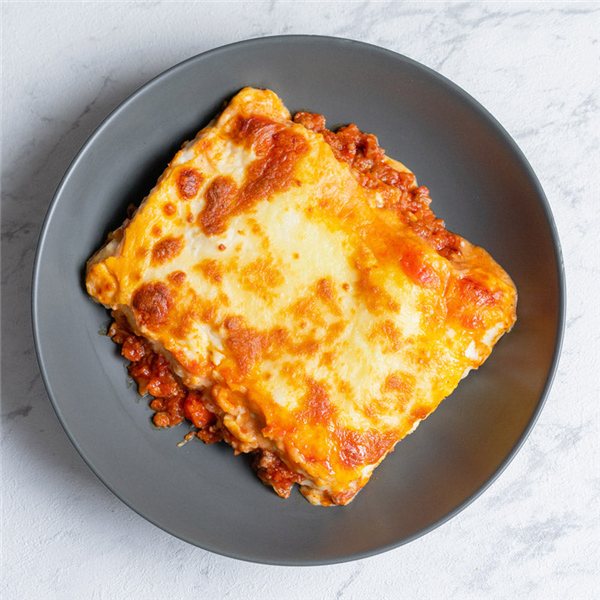 Lasaña boloñesa-detalle