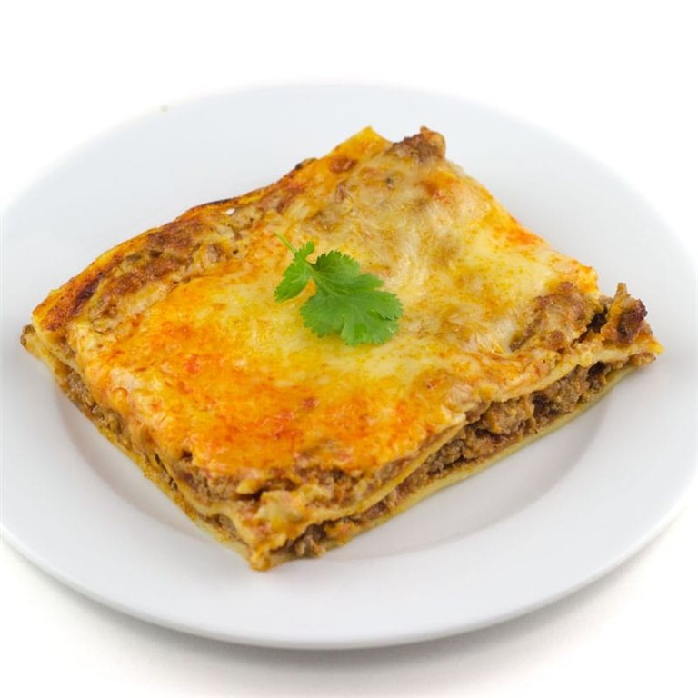 Lasaña de carne sin gluten sin lactosa