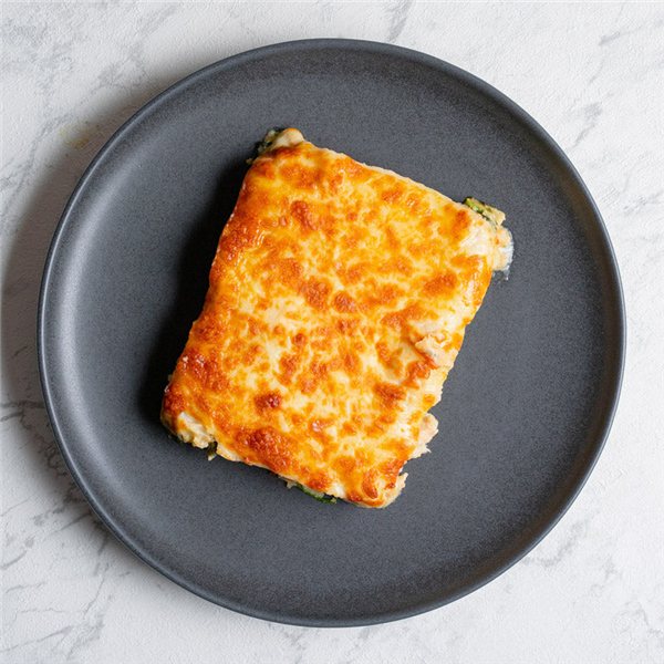 Lasaña de espinacas y ricota-lateral