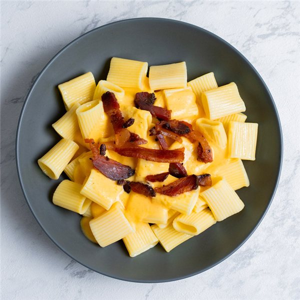 Mac & Cheese con guanciale-lateral