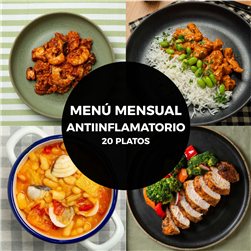 Menú mensual antiinflamatorio 20 platos