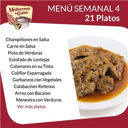 Menú Semanal a Domicilio Opción 4