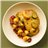 Merluza en salsa al cava, con langostinos y panaderas