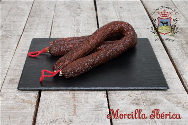 Morcilla ibérica ahumada-detalle