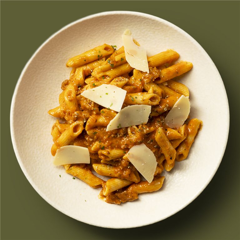 Nuestros macarrones con chorizo