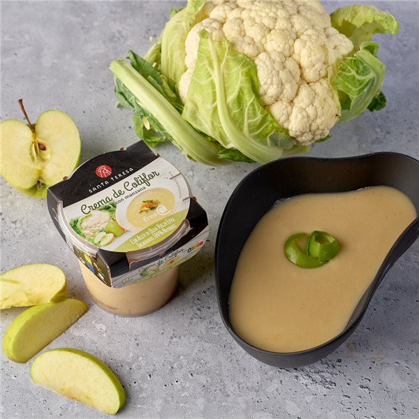 Pack 6 Cremas de Coliflor con Manzana 2.400g-detalle