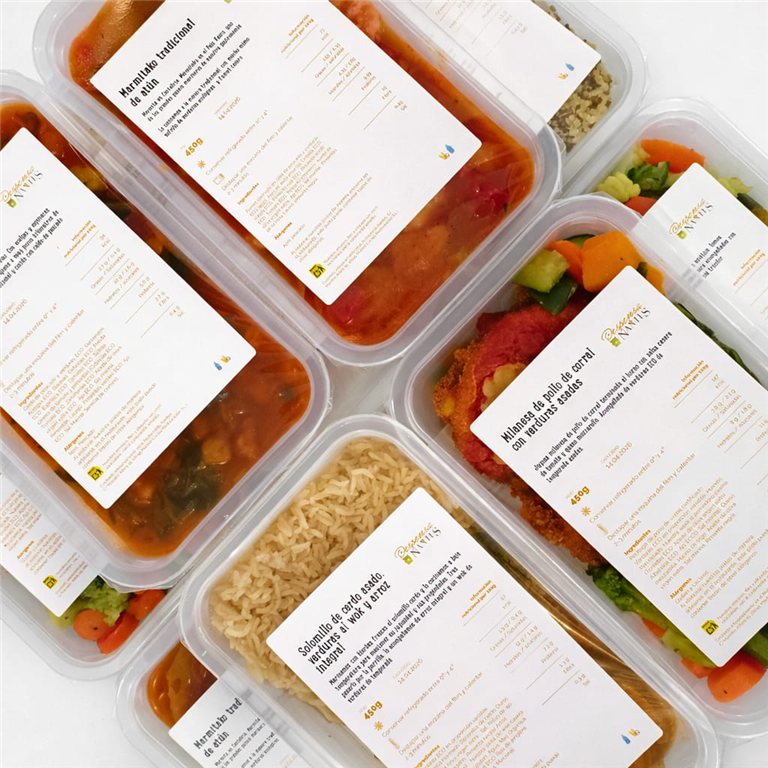 Pack 10 platos sorpresa (2  pescado - 2 carne - 2 legumbre - 2 pasta - 2 vegetariano)