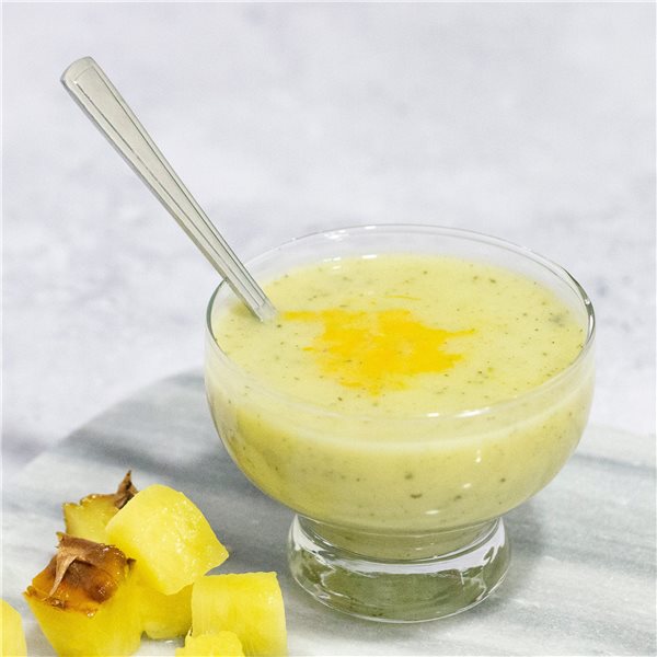 Pack de 9 Cremas Frías de Calabacín y Piña, 3.600g-detalle