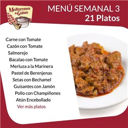 Pack Menú Opción Semanal 3