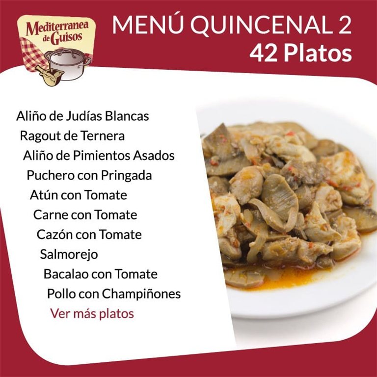 Pack Menú Quincenal 1 + 3