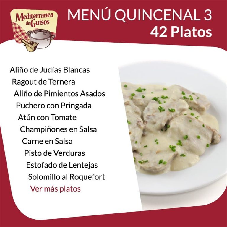 Pack Menú Quincenal 1 + 4