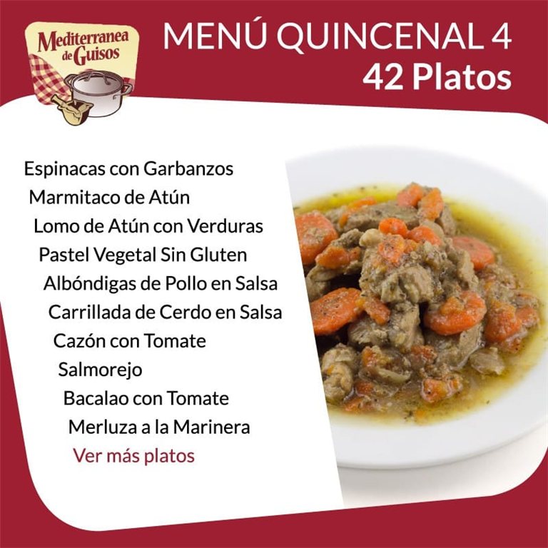 Pack Menú Quincenal 2 + 3