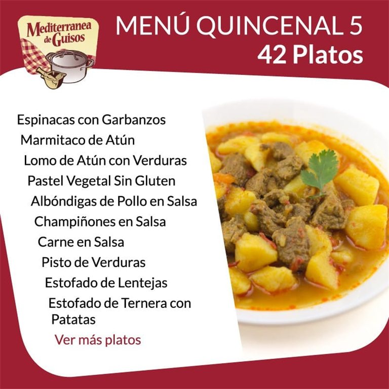 Pack Menú Quincenal 2 + 4