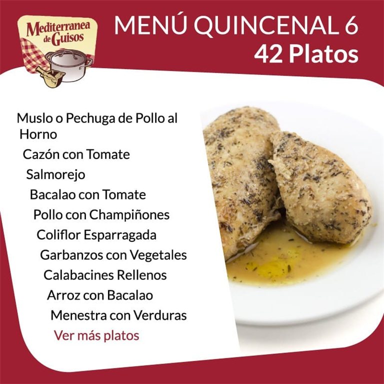 Pack Menú Quincenal 3 + 4